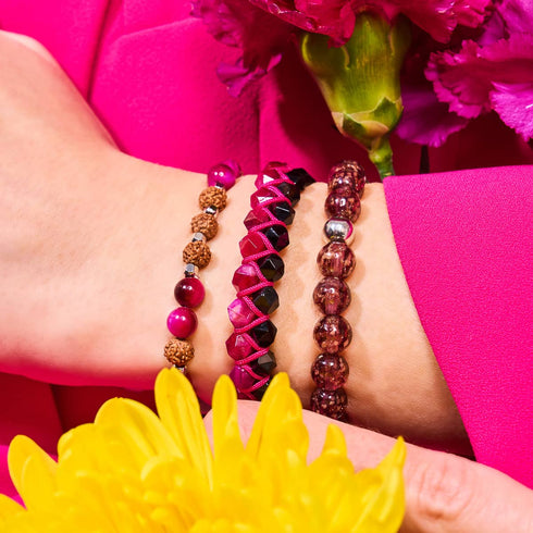 solstice | Pierre précieuse Rudraksha | Bracelet Mala